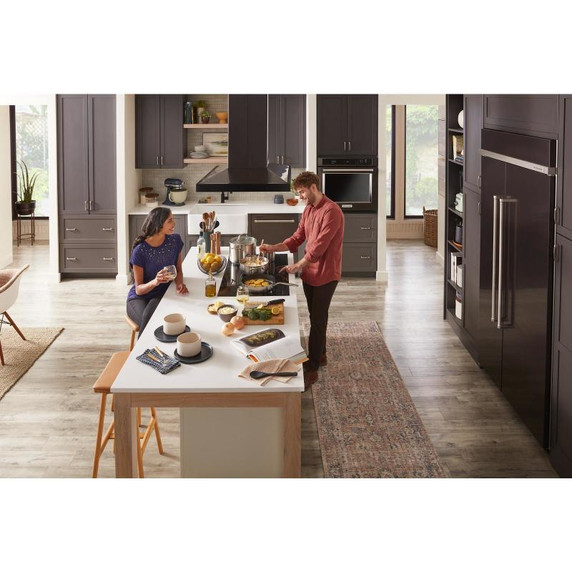 Kitchenaid® 44 dBA Dishwasher in PrintShield™ Finish with 360° Max Jets™ Third Rack KDTM404KBS