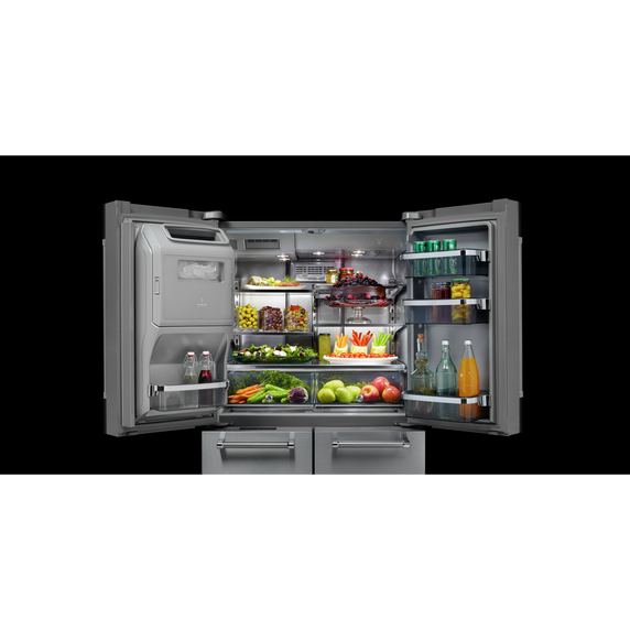 Kitchenaid® 25.8 Cu. Ft. 36 Multi-Door Freestanding Refrigerator with Platinum Interior Design KRMF706ESS