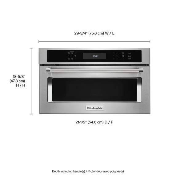 Kitchenaid® 30 Built In Microwave Oven with Convection Cooking KMBP100ESS