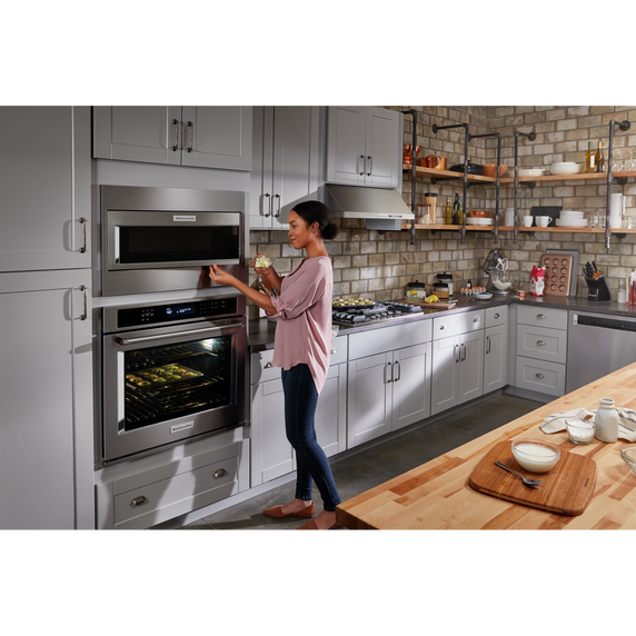 Kitchenaid® 30 Single Wall Oven with Even-Heat™ True Convection KOSE500ESS