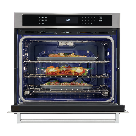 Kitchenaid® 30 Single Wall Oven with Even-Heat™ True Convection KOSE500ESS