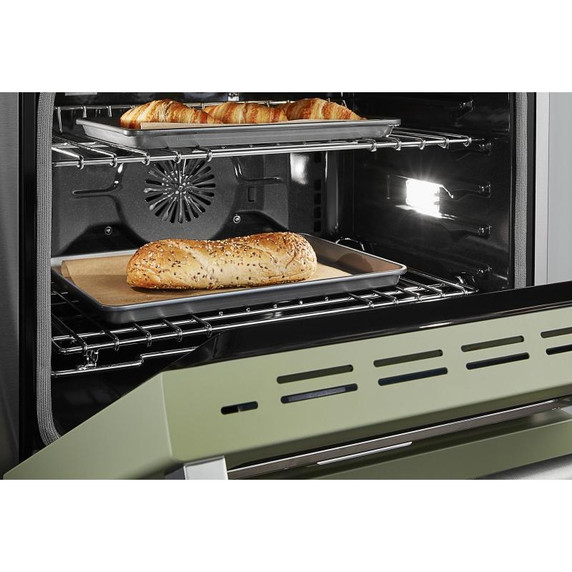 KitchenAid® 30'' Smart Commercial-Style Gas Range with 4 Burners KFGC500JAV
