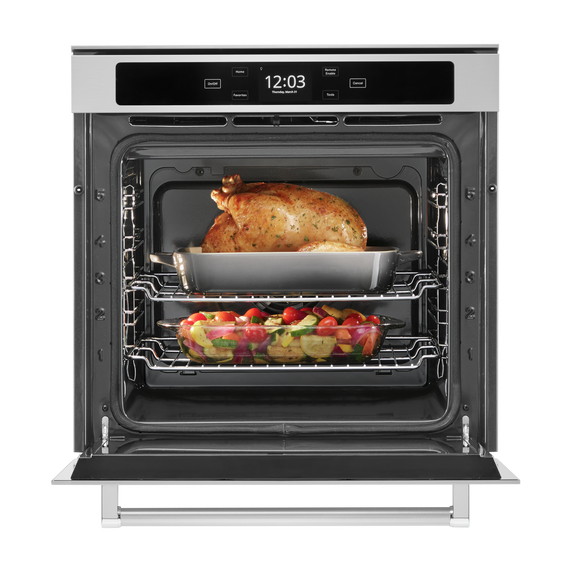 Kitchenaid® 24 Smart Single Wall Oven with True Convection YKOSC504PPS