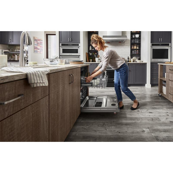 Kitchenaid® 44 dBA Dishwasher in PrintShield™ Finish with 360° Max Jets™ Third Rack KDTM404KPS