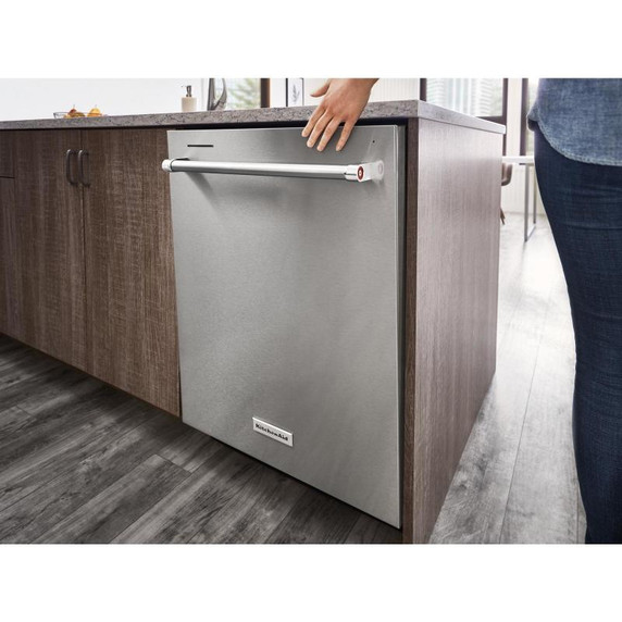 Kitchenaid® 44 dBA Dishwasher in PrintShield™ Finish with 360° Max Jets™ Third Rack KDTM404KPS