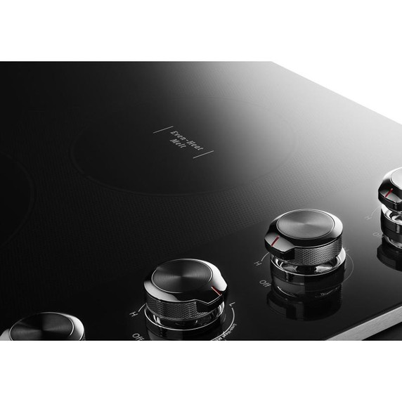Kitchenaid® 30" Electric Cooktop with 5 Elements and Knob Controls KCES550HSS
