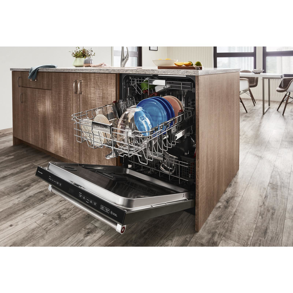 Kitchenaid® 44 dBA Dishwasher in PrintShield™ Finish with FreeFlex™ Third Rack KDTM604KBS