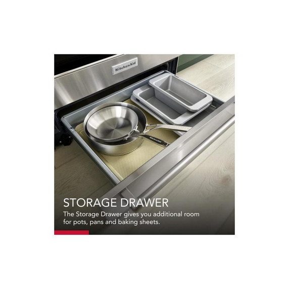 Kitchenaid® 30-Inch 4-Element Induction Slide-In Convection Range with Air Fry KSIS730PSS