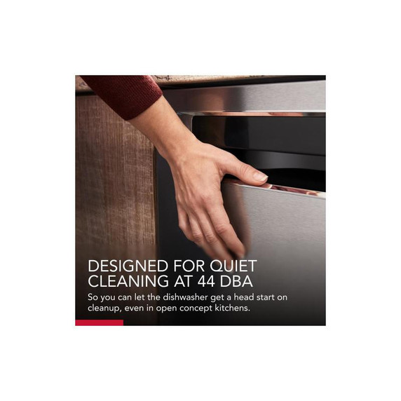 Kitchenaid® 44 dBA Dishwasher in PrintShield™ Finish with 360° Max Jets™ Third Rack KDPM604KPS