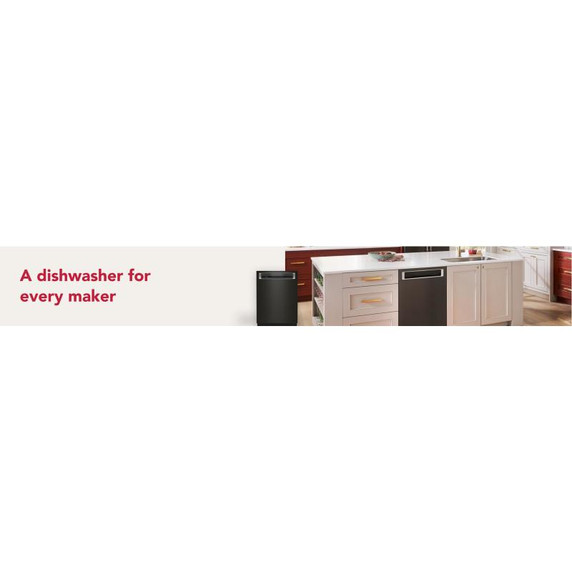 Kitchenaid® 44 dBA Dishwasher in PrintShield™ Finish with 360° Max Jets™ Third Rack KDPM604KBS