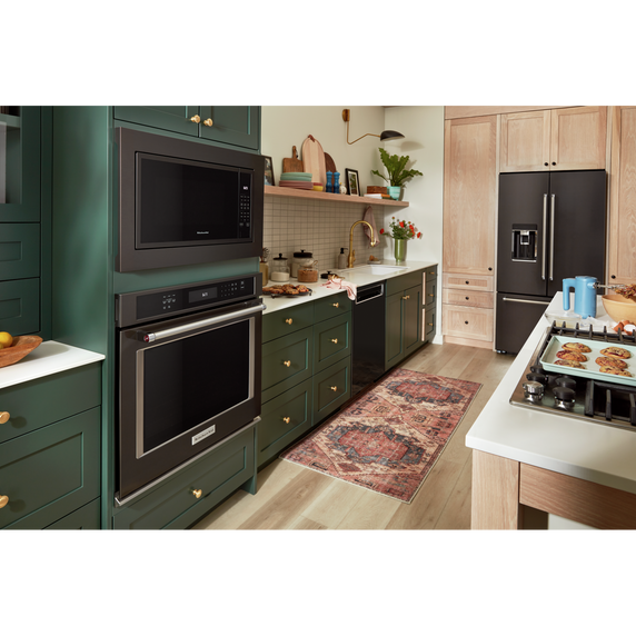 Kitchenaid® 30 Single Wall Oven with Even-Heat™ True Convection KOSE500EBS