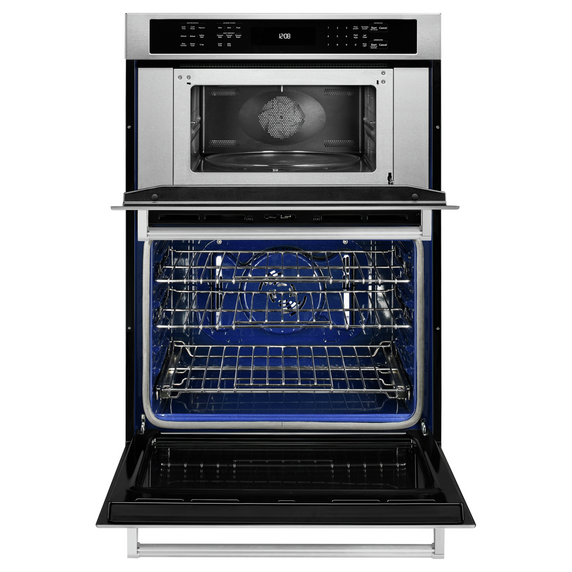 Kitchenaid® 30 Combination Wall Oven with Even-Heat™  True Convection (Lower Oven) KOCE500ESS