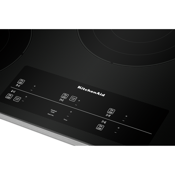 Kitchenaid® 36 Electric Cooktop with 5 Elements and Touch-Activated Controls KCES956KSS