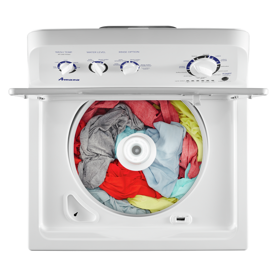 Amana® Large Capacity Top Load Washer with High-Efficiency Agitator NTW4519JW