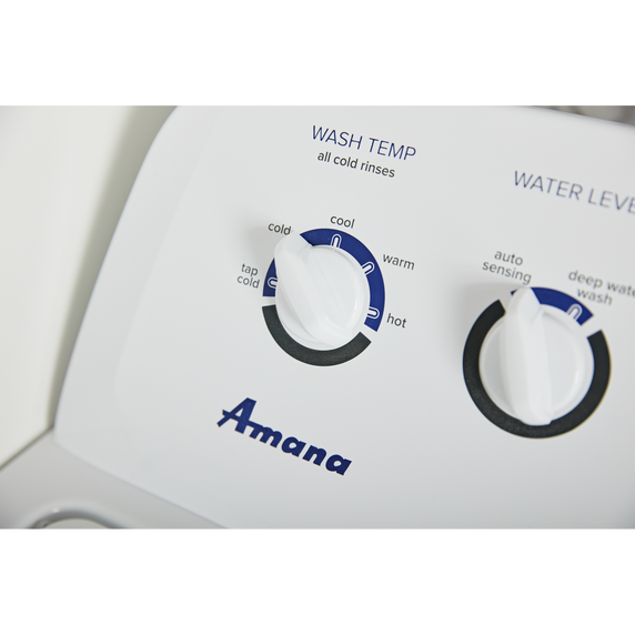 Amana® Large Capacity Top Load Washer with High-Efficiency Agitator NTW4519JW