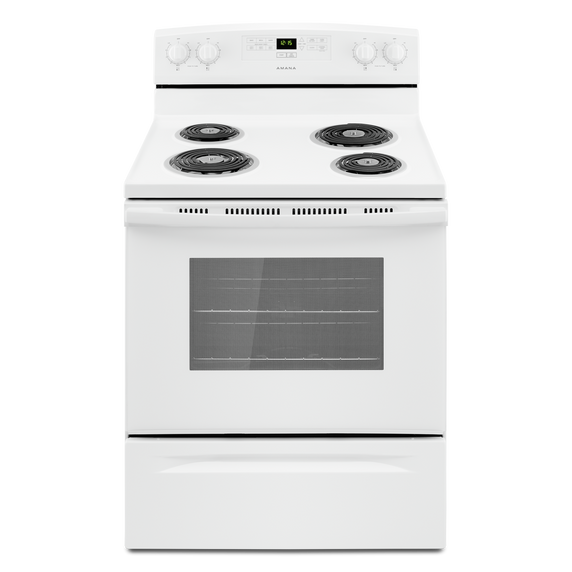 Amana® 30-inch Electric Range with Bake Assist Temps YACR4303MFW