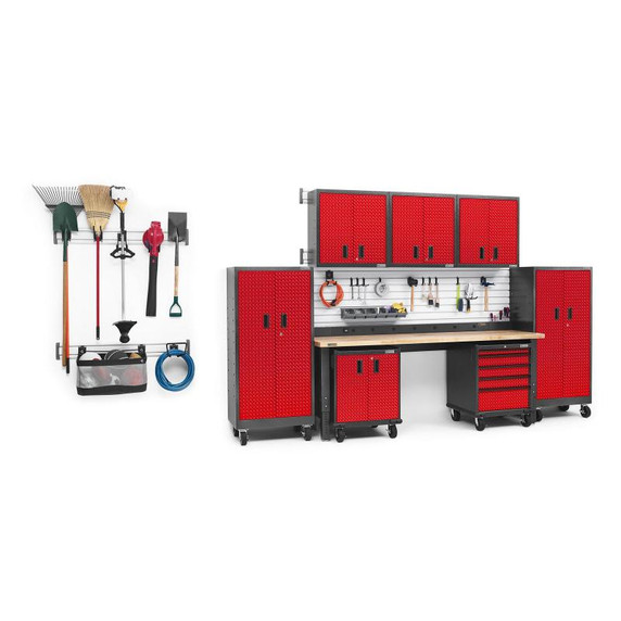 Gladiator® 8' (243.8 cm) Wide Adjustable Height Hardwood Workbench GAWB08HWEG