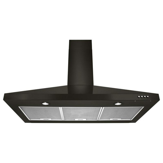 Whirlpool® 36" Contemporary Black  Stainless Wall Mount Range Hood WVW53UC6HV