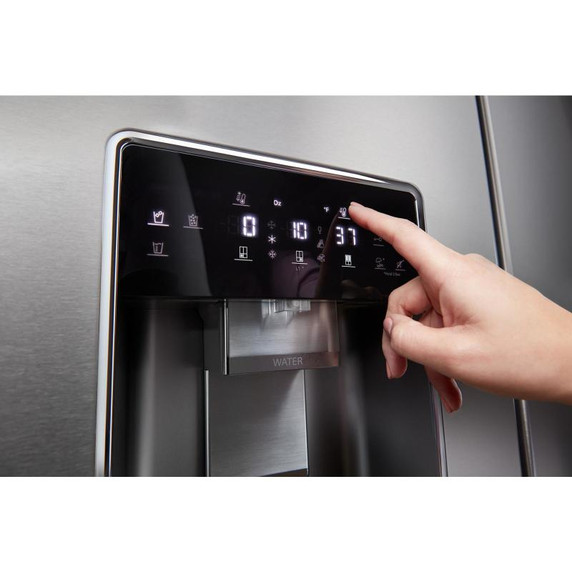 Whirlpool® 36-Inch Counter Depth 4 Door Refrigerator with Ice Maker in Door WRQC7836RZ