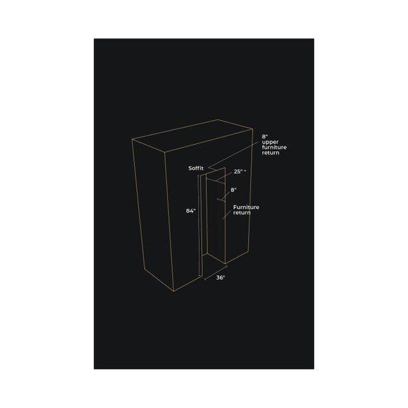 Jennair® 36" Panel-Ready Built-In Column Refrigerator, Left Swing JBRFL36IGX