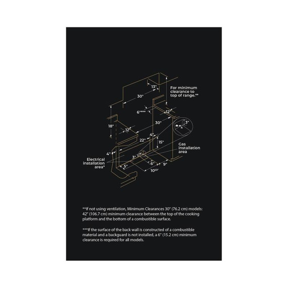 Jennair® 30" NOIR™ Gas Professional-Style Range JGRP430HM
