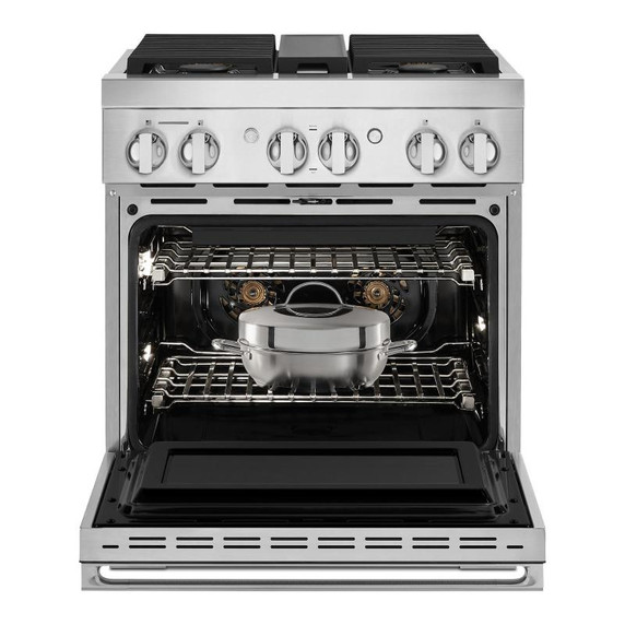 Jennair® 30" NOIR™ Dual-Fuel Professional-Style Range JDRP430HM