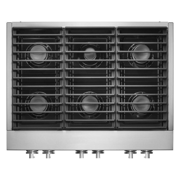 Jennair® 36" NOIR™ Gas Professional-Style Rangetop JGCP436HM