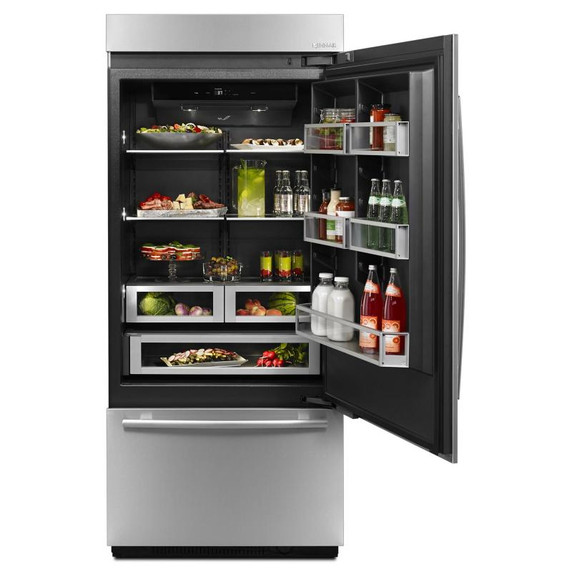 Jenn-Air® 36” Fully Integrated Built-In Bottom-Freezer Refrigerator (Right-Hand Door Swing) JB36NXFXRE