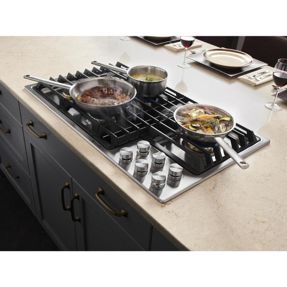 Jennair® 36” JX3™ Gas Downdraft Cooktop JGD3536GS Jennair® 36” JX3™ Gas Downdraft Cooktop JGD3536GS