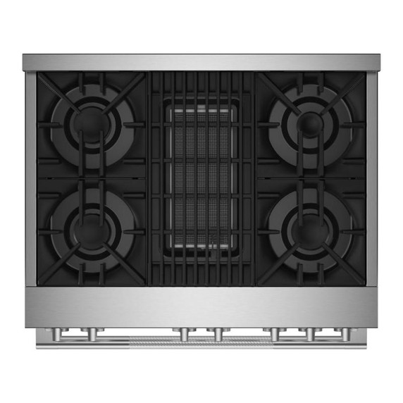 Jennair® 36" RISE™ Gas Professional-Style Range with Infrared Grill JGRP636HL