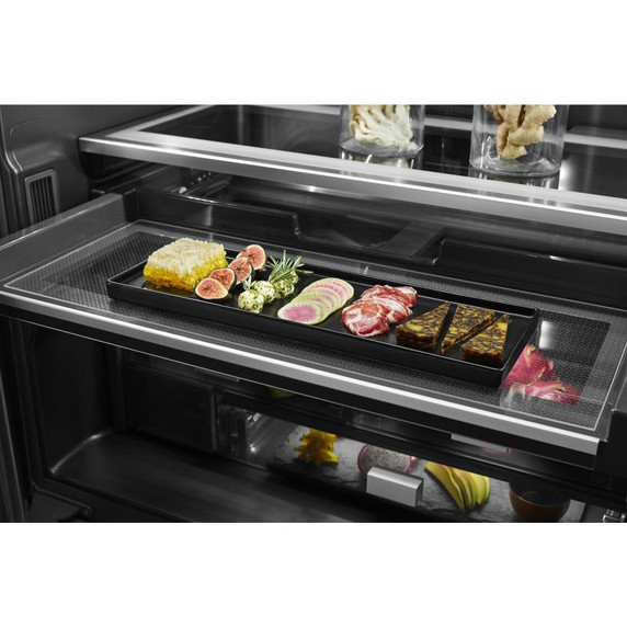 Jennair® RISE™ 72” Counter-Depth French Door Refrigerator with Obsidian Interior JFFCC72EHL