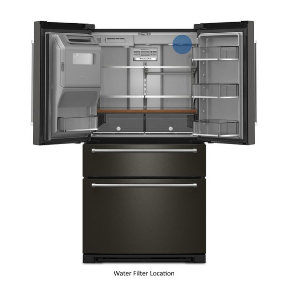 Kitchenaid® 26.2 Cu. Ft. Multi-Door French Door Refrigerator with Platinum Interior KRMF536RBS
