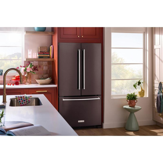 Kitchenaid® 20 cu. ft. 36-Inch Width Counter-Depth French Door Refrigerator with Interior Dispense KRFC136RBS