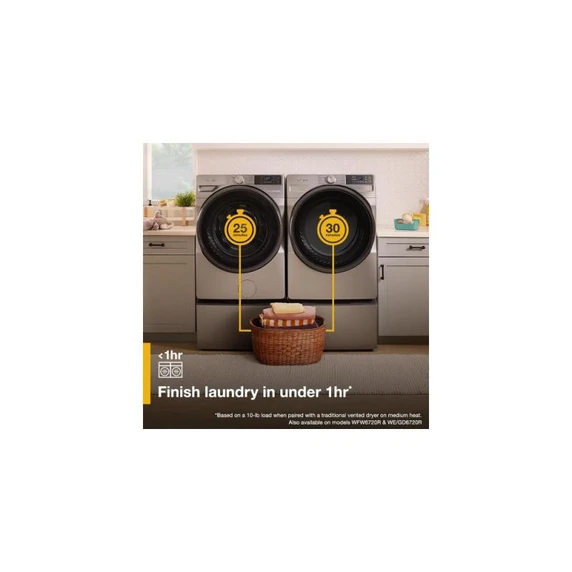 Whirlpool® 7.4 cu. ft. Smart Front Load ENERGY STAR® Certified Gas Dryer with Wrinkle Shield™ Option WGD5720RU