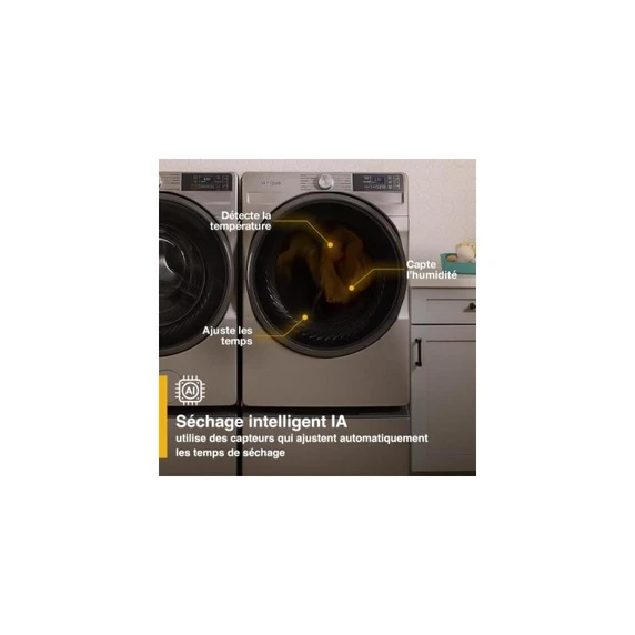 Whirlpool® 7.4 cu. ft. Smart Front Load ENERGY STAR® Electric Dryer with Wrinkle Shield™ Option YWED5720RU