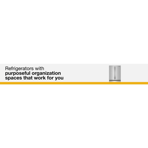 Whirlpool® 36-Inch French Door Refrigerator with Interior Water Dispenser - 31 cu. ft. WRFF3336SZ