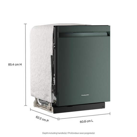 Kitchenaid® 360° Max Jets™ Third Rack Dishwasher with Advanced ProDry™ System and Ultra-bright LED Lighting, 44 dBA KDPS724SJP