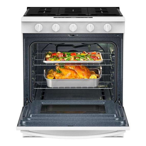 Whirlpool® 30-inch Gas Range with Air Cooking Technology WSGS5030SW