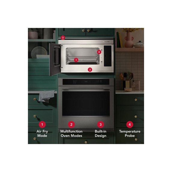 KitchenAid® Built-In More-in-One Convection Microwave Oven with Air Fry Mode YKMBT730SPS KitchenAid® Built-In More-in-One Convection Microwave Oven with Air Fry Mode YKMBT730SPS