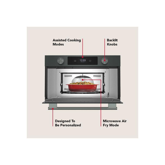 Kitchenaid® 30-inch Smart Electric Combo Wall Oven with Assisted Cooking Modes - Juniper KOEC730SJP