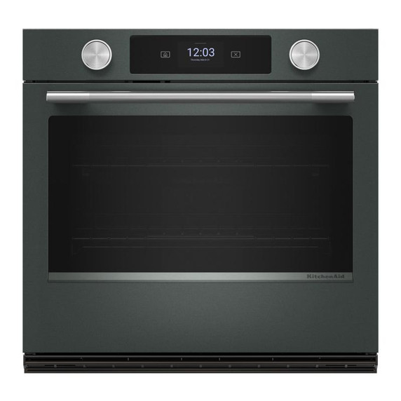 Kitchenaid® 30-inch Smart Electric Single Wall Oven with Assisted Cooking Modes - Juniper KOES730SJP