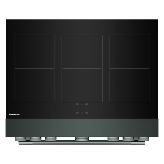 Kitchenaid® 36-Inch 6-Element Induction Freestanding Commercial-Style Range with Air Fry KFIS936SJP