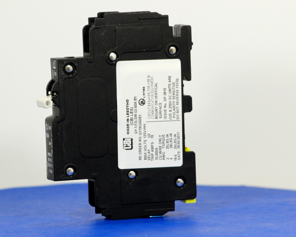 QY18U260B1 (1 Pole, 60A, 125VDC, UL Listed (UL 489))