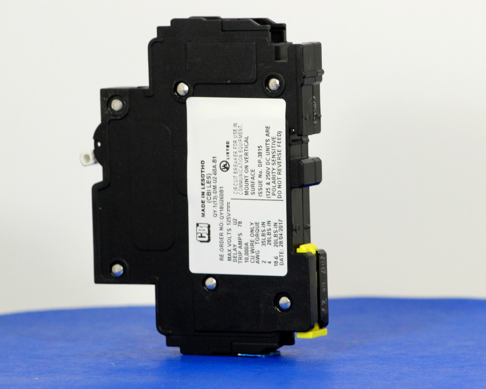 QY18U260B1 (1 Pole, 60A, 125VDC, UL Listed (UL 489))