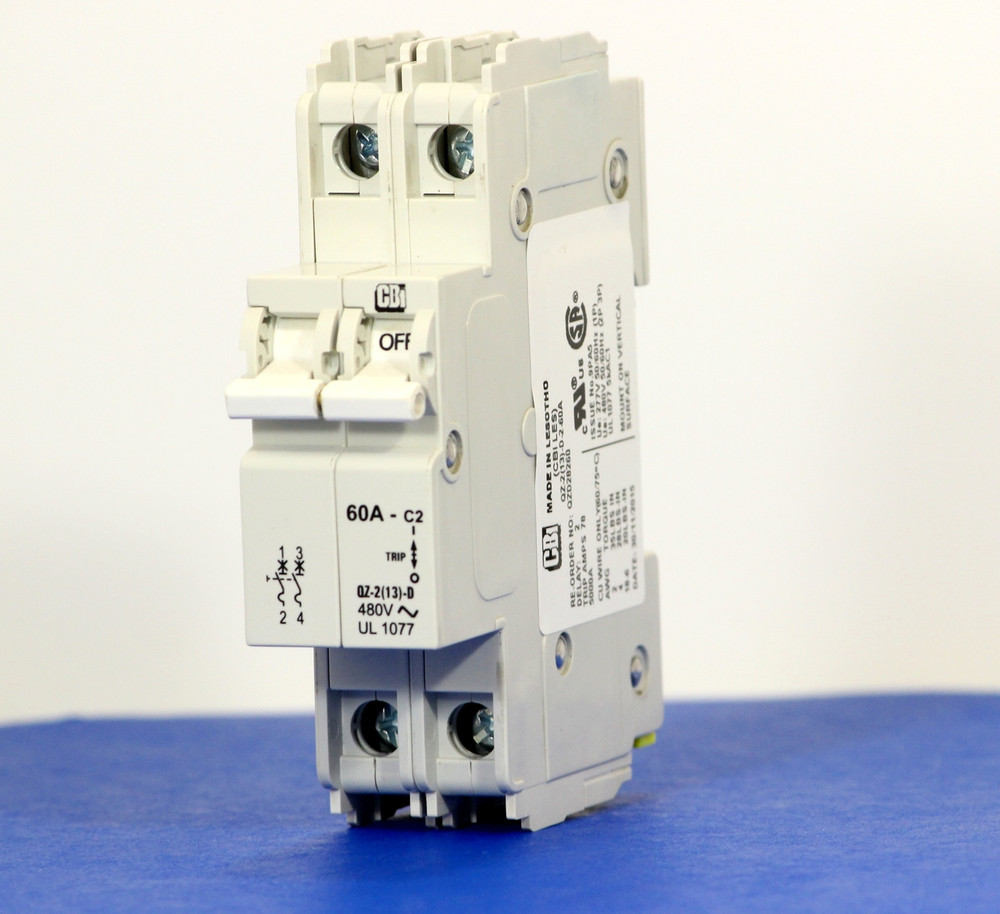 QZD28260 (2 Pole, 60A, 277/480VAC, UL Recognized (UL 1077))