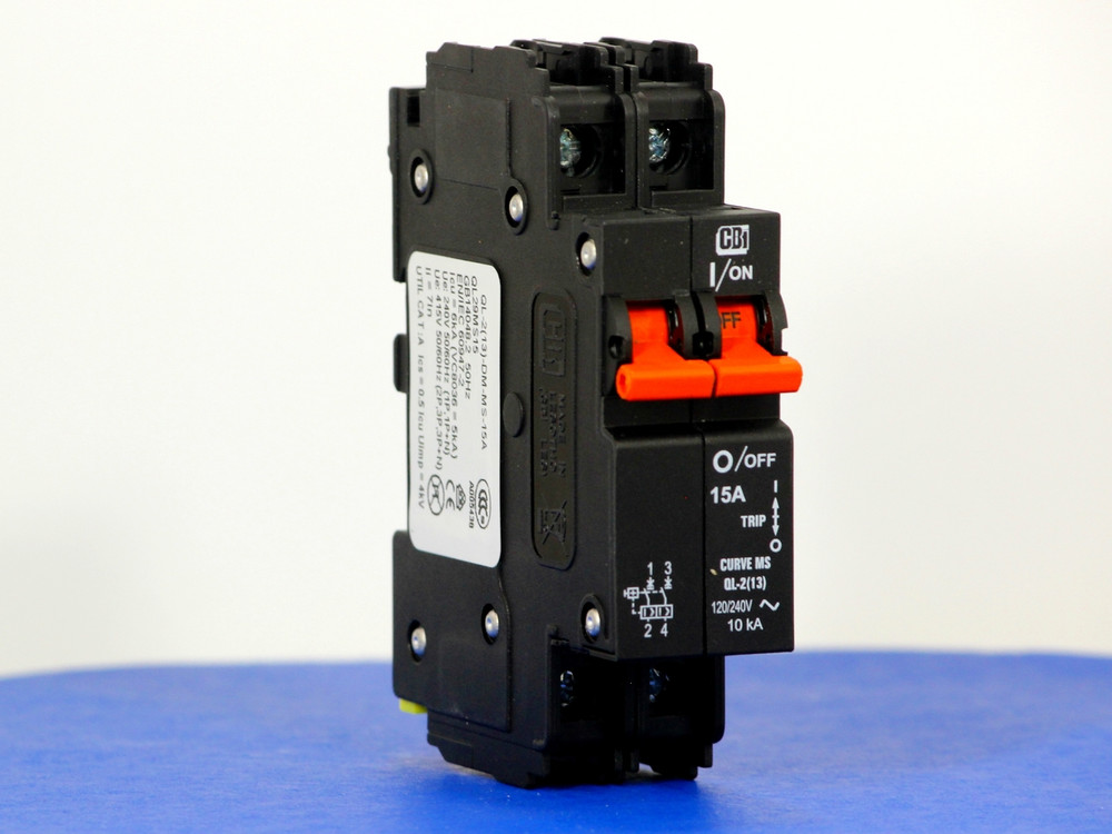 QL29MS15 (2 Pole, 15A, 120/240VAC; 240VAC, UL Listed (UL 489))