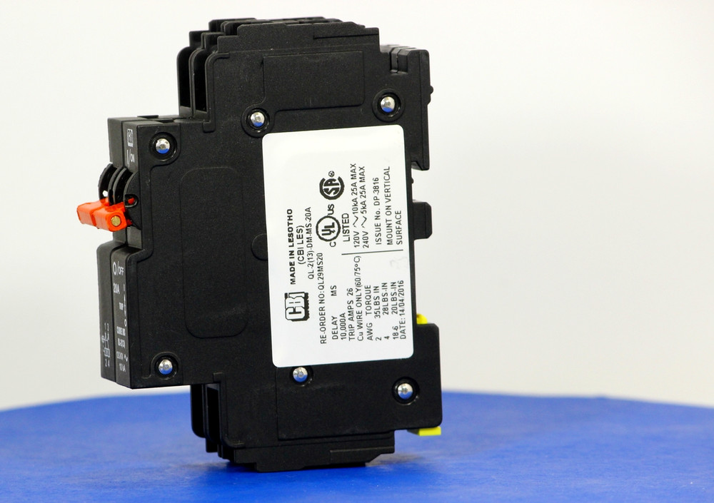 QL29MS20 (2 Pole, 20A, 120/240VAC; 240VAC, UL Listed (UL 489))
