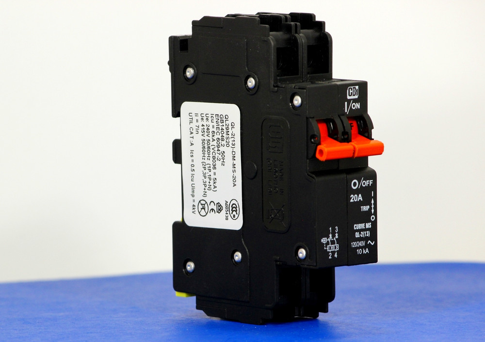QL29MS20 (2 Pole, 20A, 120/240VAC; 240VAC, UL Listed (UL 489))