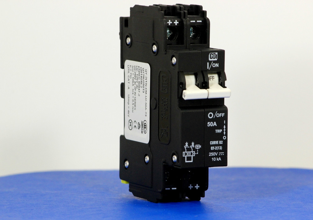 QY29U250T3 (2 Pole, 50A, 250VDC, UL Listed (UL 489))