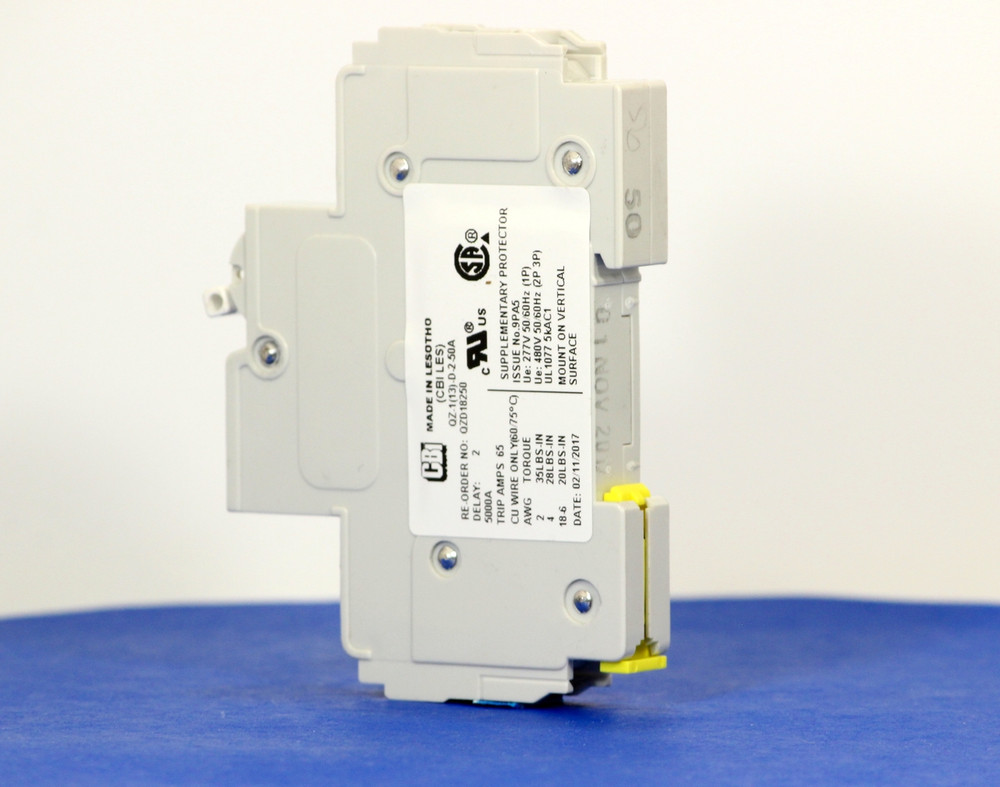 QZD18250 (1 Pole, 50A, 277VAC, UL Recognized (UL 1077))